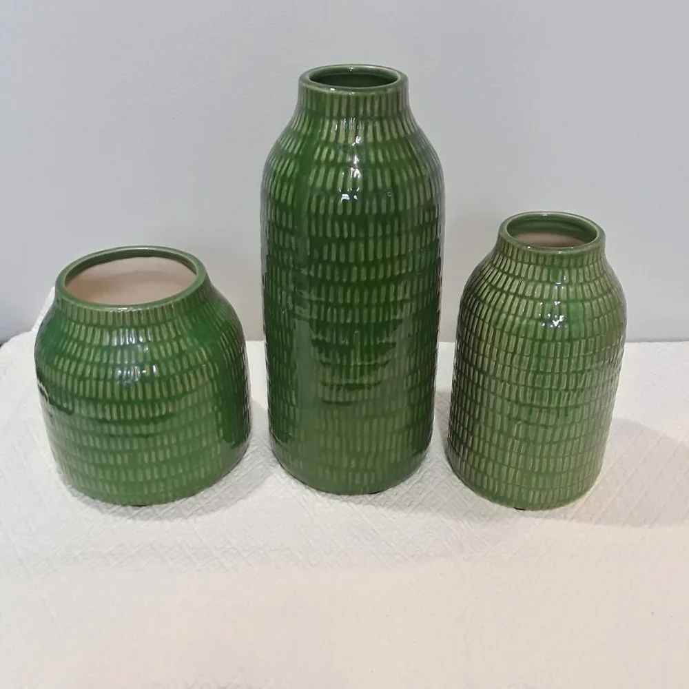 Crate & Barrel Verde Small Vase